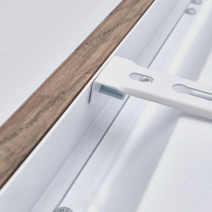 Brilagi - LED Koupelnové stropní svítidlo WOODY FRAME LED/40W/230V 120x30 cm IP44 dub ořech