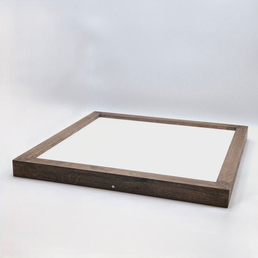 Brilagi - LED Koupelnové stropní svítidlo WOODY FRAME LED/40W/230V 60x60 cm IP44 dub ořech