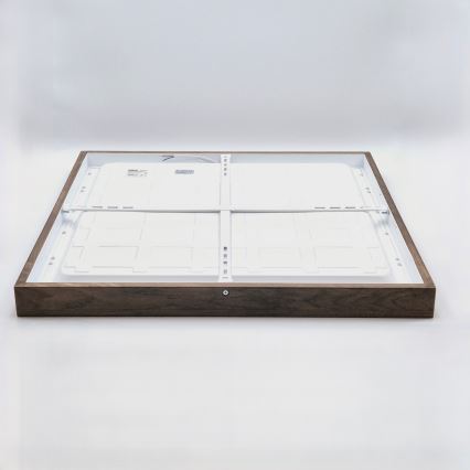 Brilagi - LED Koupelnové stropní svítidlo WOODY FRAME LED/40W/230V 60x60 cm IP44 dub ořech
