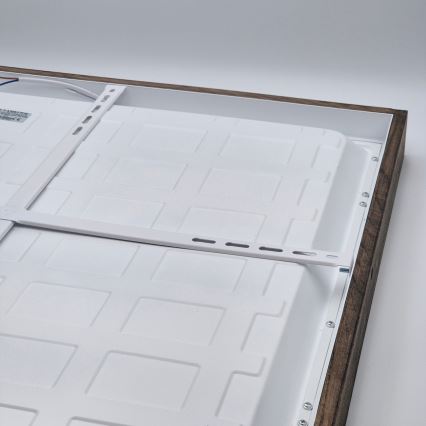 Brilagi - LED Koupelnové stropní svítidlo WOODY FRAME LED/40W/230V 60x60 cm IP44 dub ořech