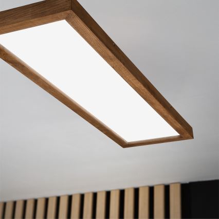 Brilagi - LED Koupelnové stropní svítidlo WOODY FRAME LED/50W/230V 120x30 cm IP44 dub třešeň