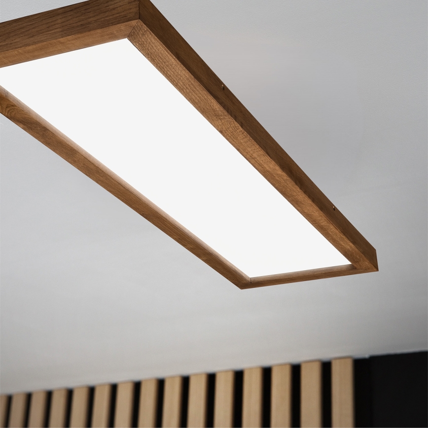 Brilagi - LED Koupelnové stropní svítidlo WOODY FRAME LED/50W/230V 120x30 cm IP44 dub třešeň