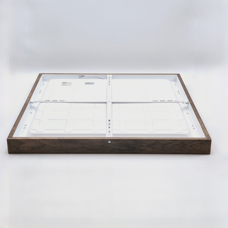 Brilagi - LED Koupelnové stropní svítidlo WOODY FRAME LED/50W/230V 60x60 cm IP44 dub ořech