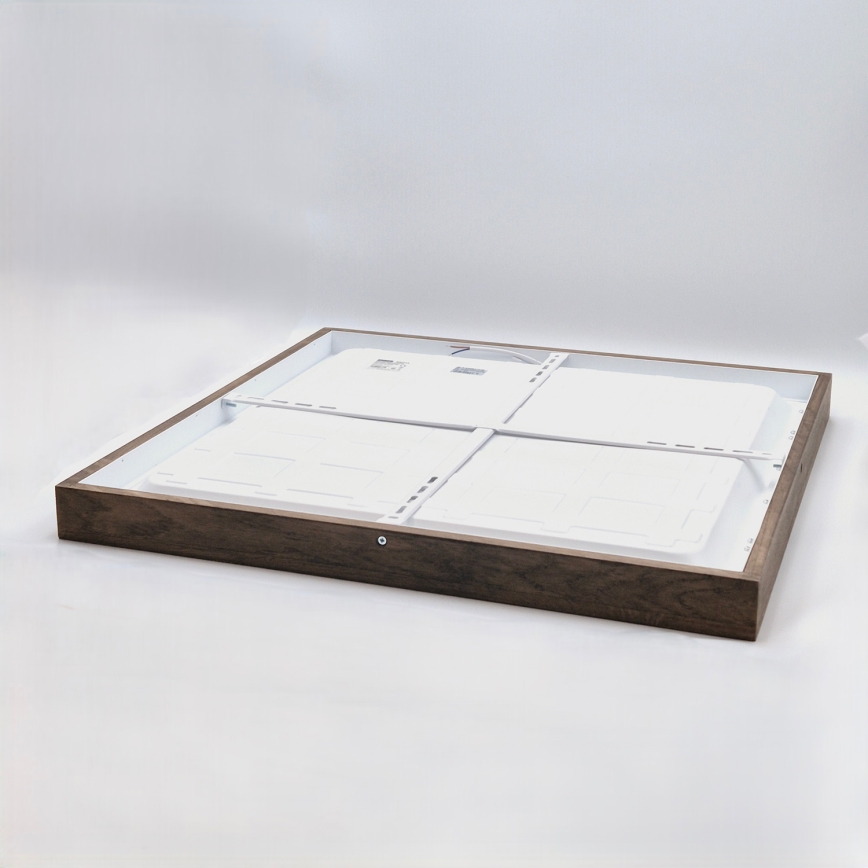 Brilagi - LED Koupelnové stropní svítidlo WOODY FRAME LED/50W/230V 60x60 cm IP44 dub ořech