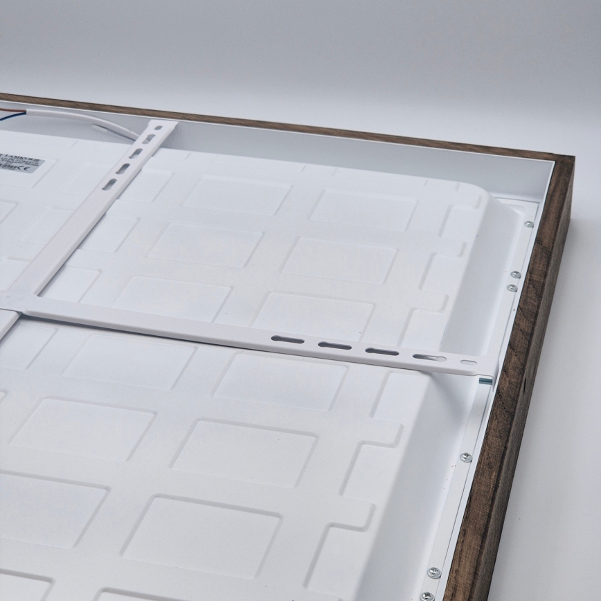 Brilagi - LED Koupelnové stropní svítidlo WOODY FRAME LED/50W/230V 60x60 cm IP44 dub ořech