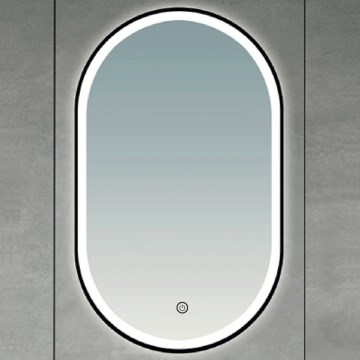 Brilagi - LED Koupelnové zrcadlo CANZO LED/25W/230V 50x80 cm černá IP44 CRI 90 stmívatelné + CCT