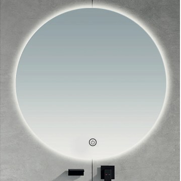 Brilagi - LED Koupelnové zrcadlo LUNA LED/26W/230V pr. 80 cm IP44 CRI 90 stmívatelné + CCT