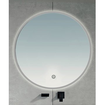 BRILAGI - LED Koupelnové zrcadlo VENA SILVER LED/19W/230V pr. 60 cm IP44 CRI 90 stmívatelné + CCT
