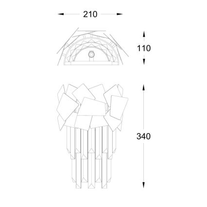 Brilagi - LED Křišťálové nástěnné svítidlo MIRAGE 2xG9/42W/230V