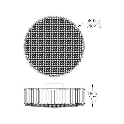 Brilagi - LED Křišťálové stropní svítidlo GLAMOUR 5xG9/42W/230V