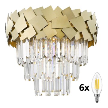 Brilagi - LED Křišťálové stropní svítidlo MIRAGE 6xE14/40W/230V