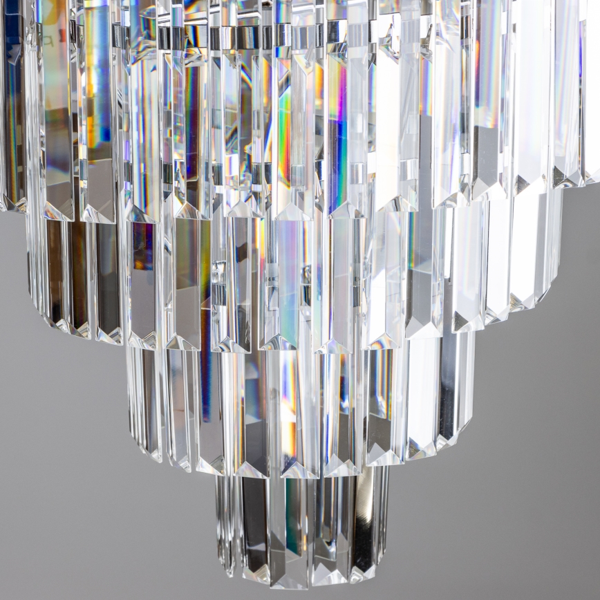 Brilagi - LED Křišťálový lustr na řetězu MOZART 5xE14/40W/230V lesklý chrom