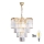 Brilagi - LED Křišťálový lustr na řetězu MOZART 5xE14/40W/230V zlatá