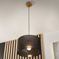 Brilagi - LED Lustr na lanku ANTHONY 1xE27/60W/230V dub/černá