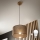 Brilagi - LED Lustr na lanku ANTHONY 1xE27/60W/230V dub/hnědá