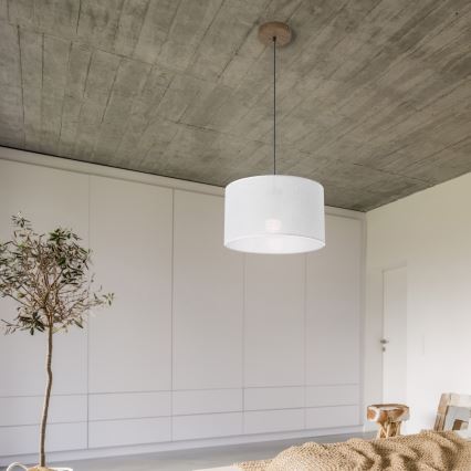 Brilagi - LED Lustr na lanku ANTHONY 1xE27/60W/230V dub ořech/bílá