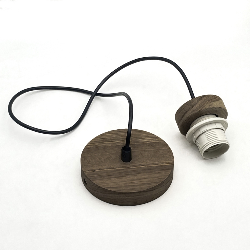 Brilagi - LED Lustr na lanku ANTHONY 1xE27/60W/230V dub ořech/bílá