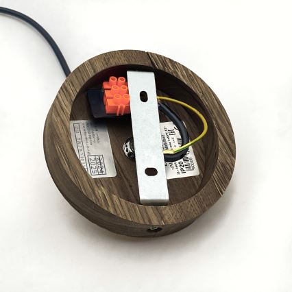 Brilagi - LED Lustr na lanku ANTHONY 1xE27/60W/230V dub ořech/hnědá