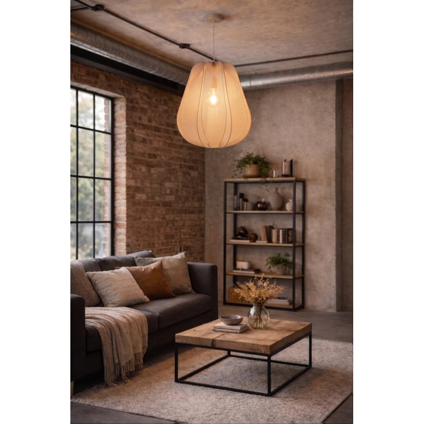 Brilagi - LED Lustr na lanku ARVEN 1xE27/8W/230V pr. 37 cm béžová