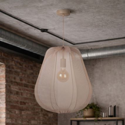Brilagi - LED Lustr na lanku ARVEN 1xE27/8W/230V pr. 37 cm béžová