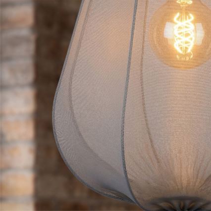 Brilagi - LED Lustr na lanku ARVEN 1xE27/8W/230V pr. 37 cm šedá