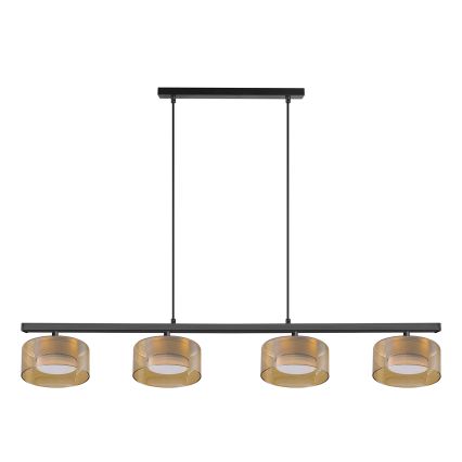 Brilagi - LED Lustr na lanku AURA LUX 4xGX53/30W/230V černá/zlatá