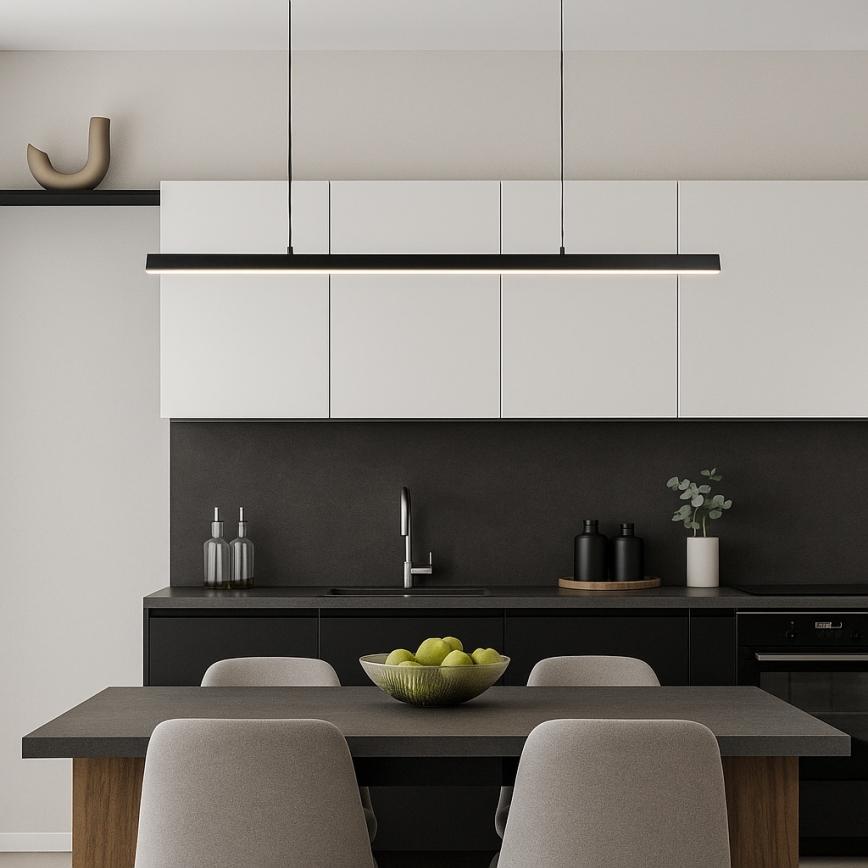 Brilagi - LED Lustr na lanku AXIS LED/30W/230V 120 cm černá