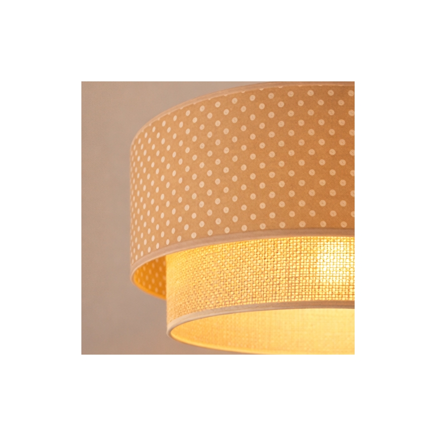 Brilagi - LED Lustr na lanku BOHO BOBO 1xE27/60W/230V pr. 40 cm puntíky béžová/krémová