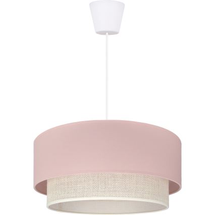 Brilagi - LED Lustr na lanku BOHO BOBO 1xE27/60W/230V pr. 40 cm růžová/krémová