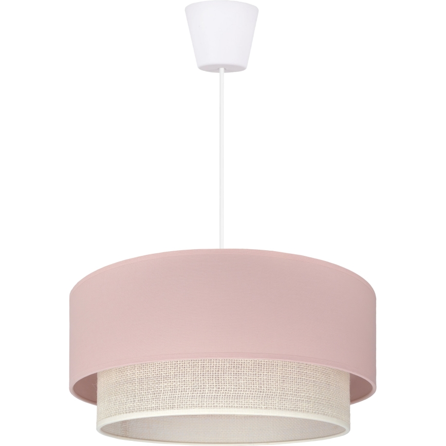 Brilagi - LED Lustr na lanku BOHO BOBO 1xE27/60W/230V pr. 40 cm růžová/krémová
