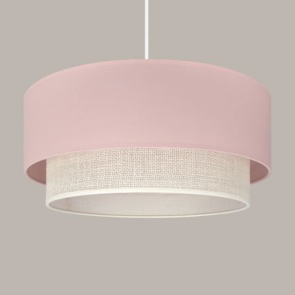 Brilagi - LED Lustr na lanku BOHO BOBO 1xE27/60W/230V pr. 40 cm růžová/krémová