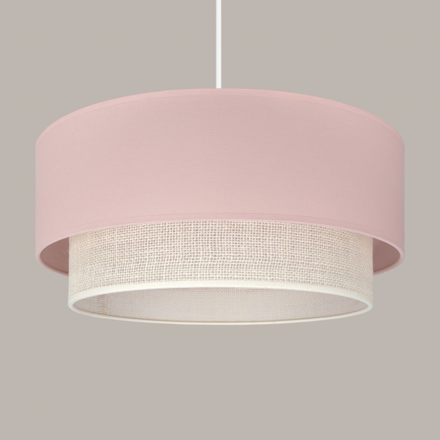 Brilagi - LED Lustr na lanku BOHO BOBO 1xE27/60W/230V pr. 40 cm růžová/krémová