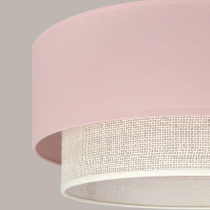 Brilagi - LED Lustr na lanku BOHO BOBO 1xE27/60W/230V pr. 40 cm růžová/krémová
