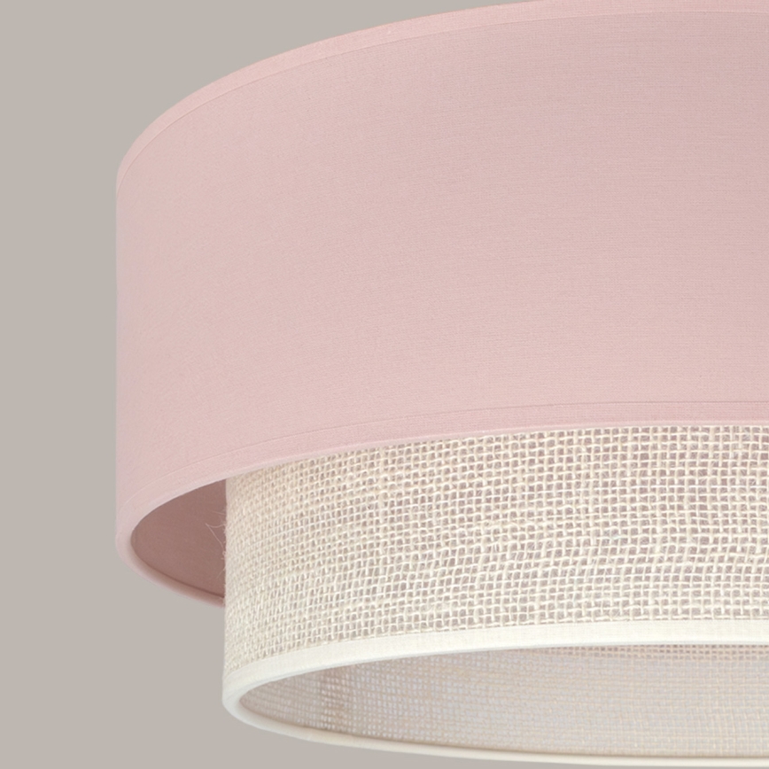 Brilagi - LED Lustr na lanku BOHO BOBO 1xE27/60W/230V pr. 40 cm růžová/krémová