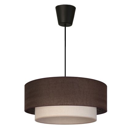 Brilagi - LED Lustr na lanku BOHO ECO 1xE27/10W/230V pr. 40 cm hnědá/krémová