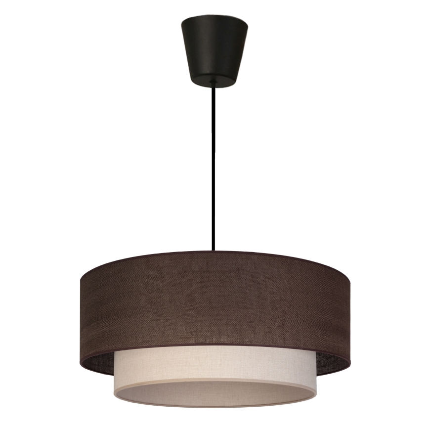 Brilagi - LED Lustr na lanku BOHO ECO 1xE27/10W/230V pr. 40 cm hnědá/krémová