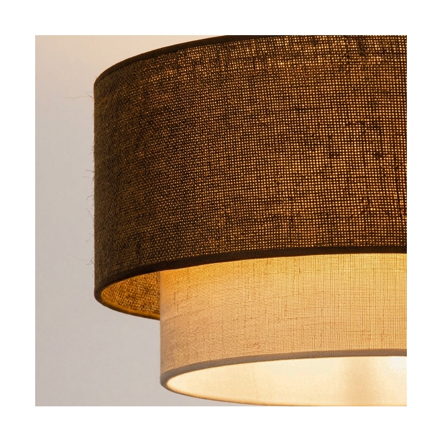 Brilagi - LED Lustr na lanku BOHO ECO 1xE27/10W/230V pr. 40 cm hnědá/krémová