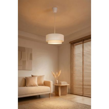 Brilagi - LED Lustr na lanku BOHO ECO 1xE27/10W/230V pr. 40 cm krémová