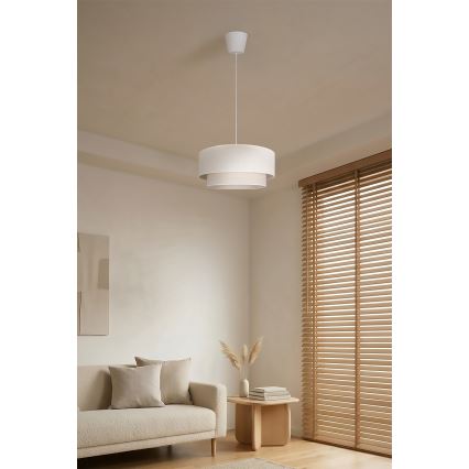 Brilagi - LED Lustr na lanku BOHO ECO 1xE27/10W/230V pr. 40 cm krémová