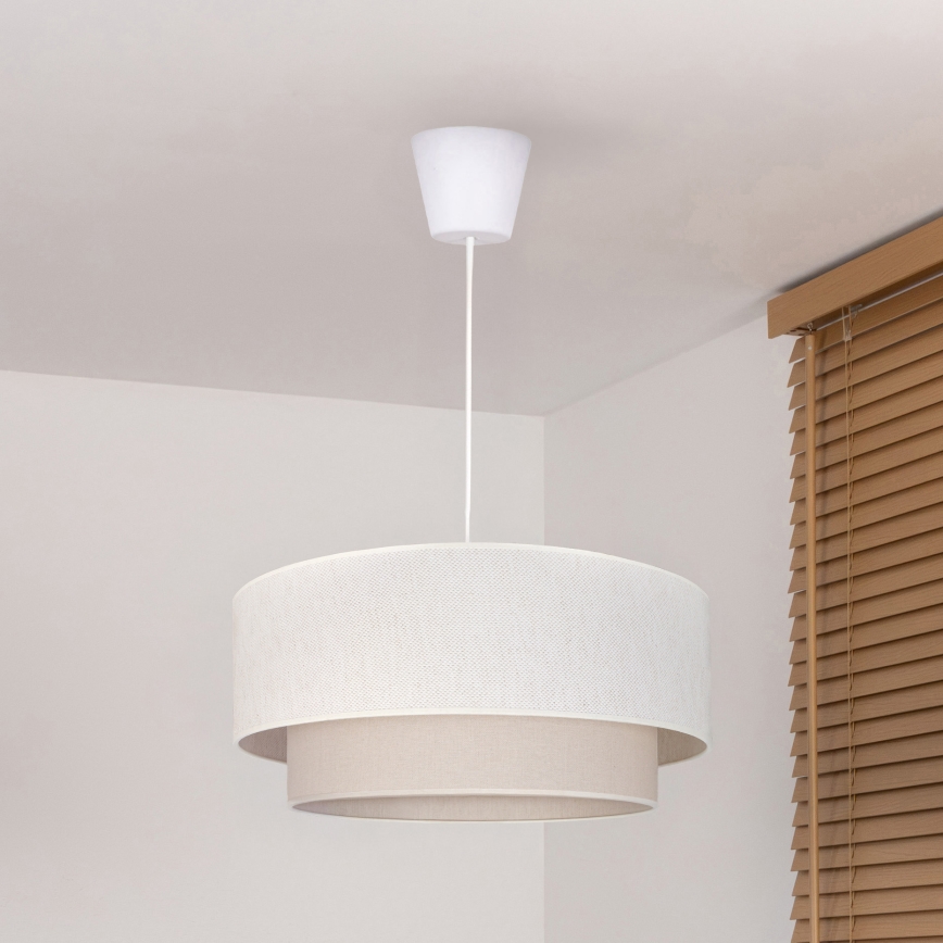 Brilagi - LED Lustr na lanku BOHO ECO 1xE27/10W/230V pr. 40 cm krémová
