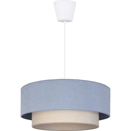 Brilagi - LED Lustr na lanku BOHO ECO 1xE27/10W/230V pr. 40 cm modrá/krémová