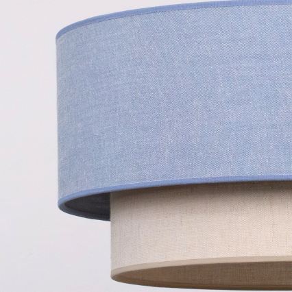 Brilagi - LED Lustr na lanku BOHO ECO 1xE27/10W/230V pr. 40 cm modrá/krémová