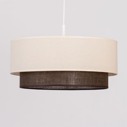 Brilagi - LED Lustr na lanku BOHO STYLE 1xE27/15W/230V pr. 40 cm krémová/hnědá