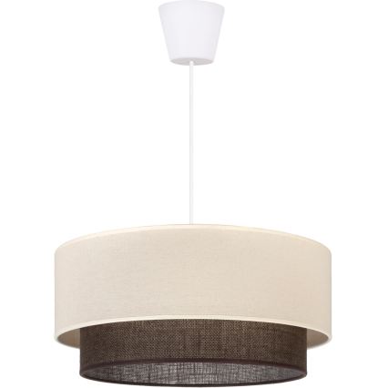 Brilagi - LED Lustr na lanku BOHO STYLE 1xE27/15W/230V pr. 40 cm krémová/hnědá