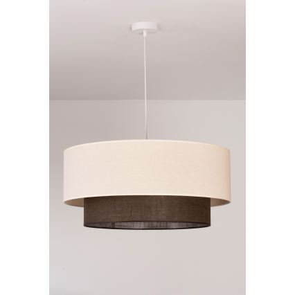 Brilagi - LED Lustr na lanku BOHO STYLE 3xE27/15W/230V pr. 60 cm krémová/hnědá