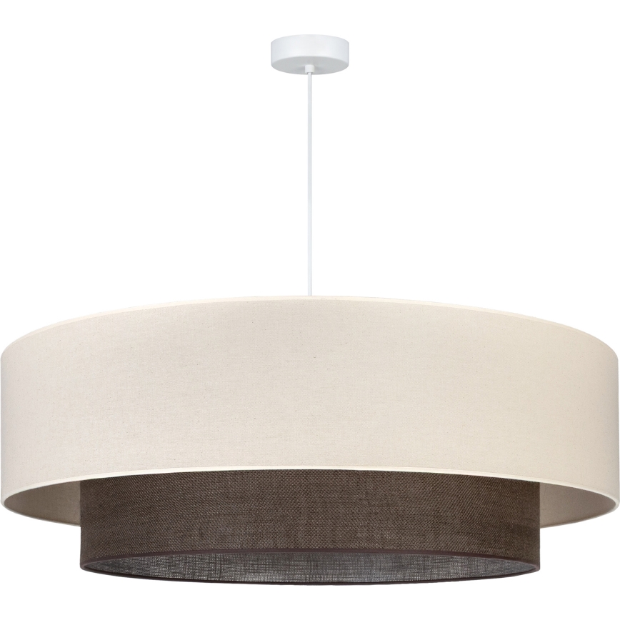 Brilagi - LED Lustr na lanku BOHO STYLE 3xE27/15W/230V pr. 80 cm krémová/hnědá