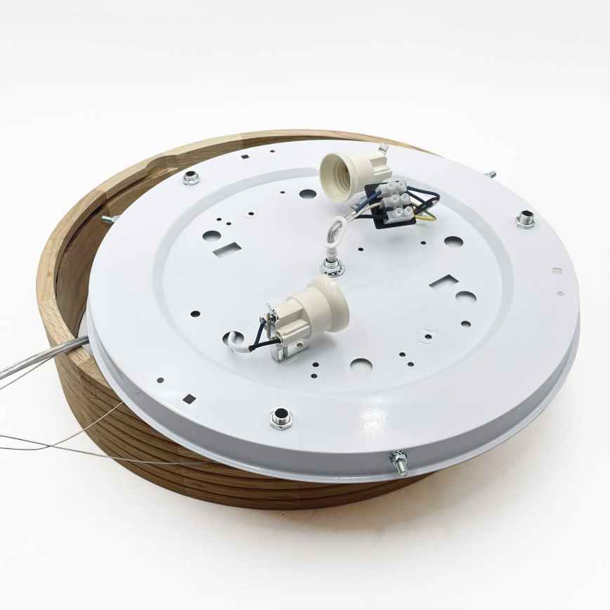 Brilagi - LED Lustr na lanku CARVALHO MODERN 2xE27/60W/230V dub pr. 37,5 cm