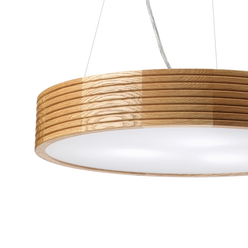 Brilagi - LED Lustr na lanku CARVALHO MODERN 3xE27/60W/230V dub pr. 47,5 cm