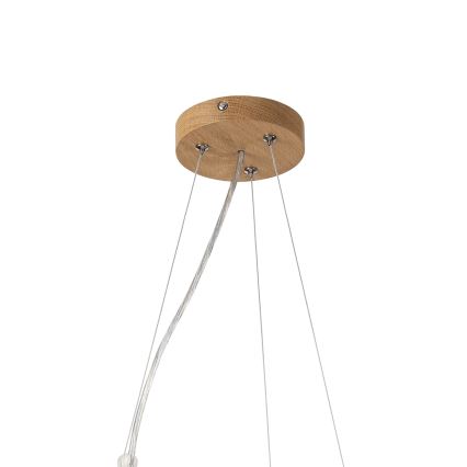 Brilagi - LED Lustr na lanku CARVALHO MODERN 3xE27/60W/230V dub pr. 47,5 cm