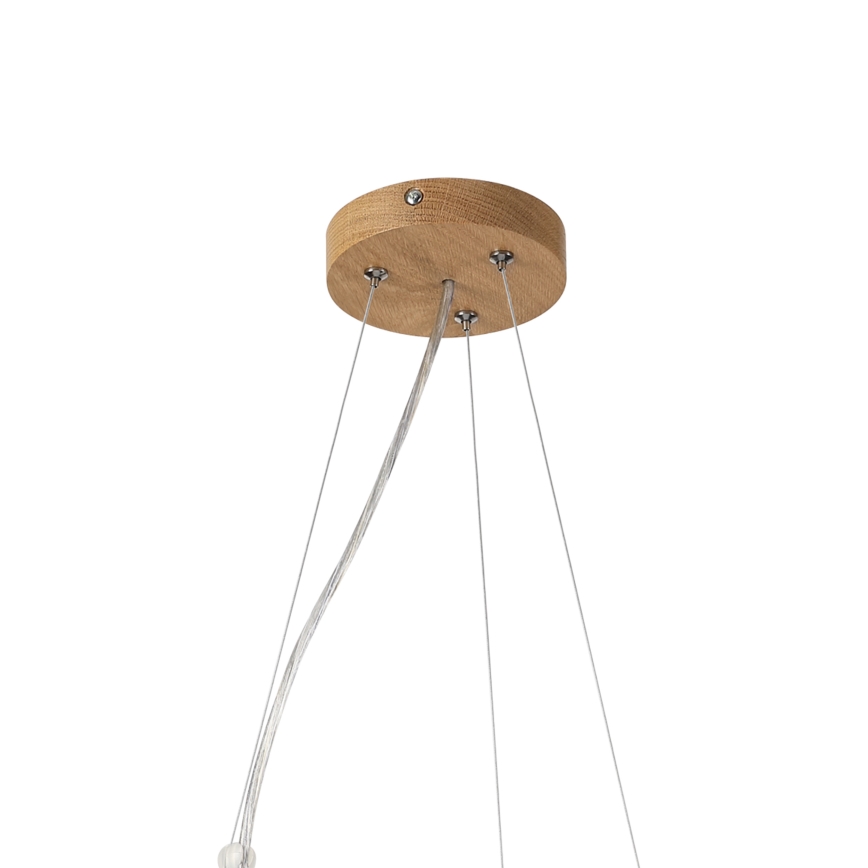 Brilagi - LED Lustr na lanku CARVALHO MODERN 3xE27/60W/230V dub pr. 47,5 cm